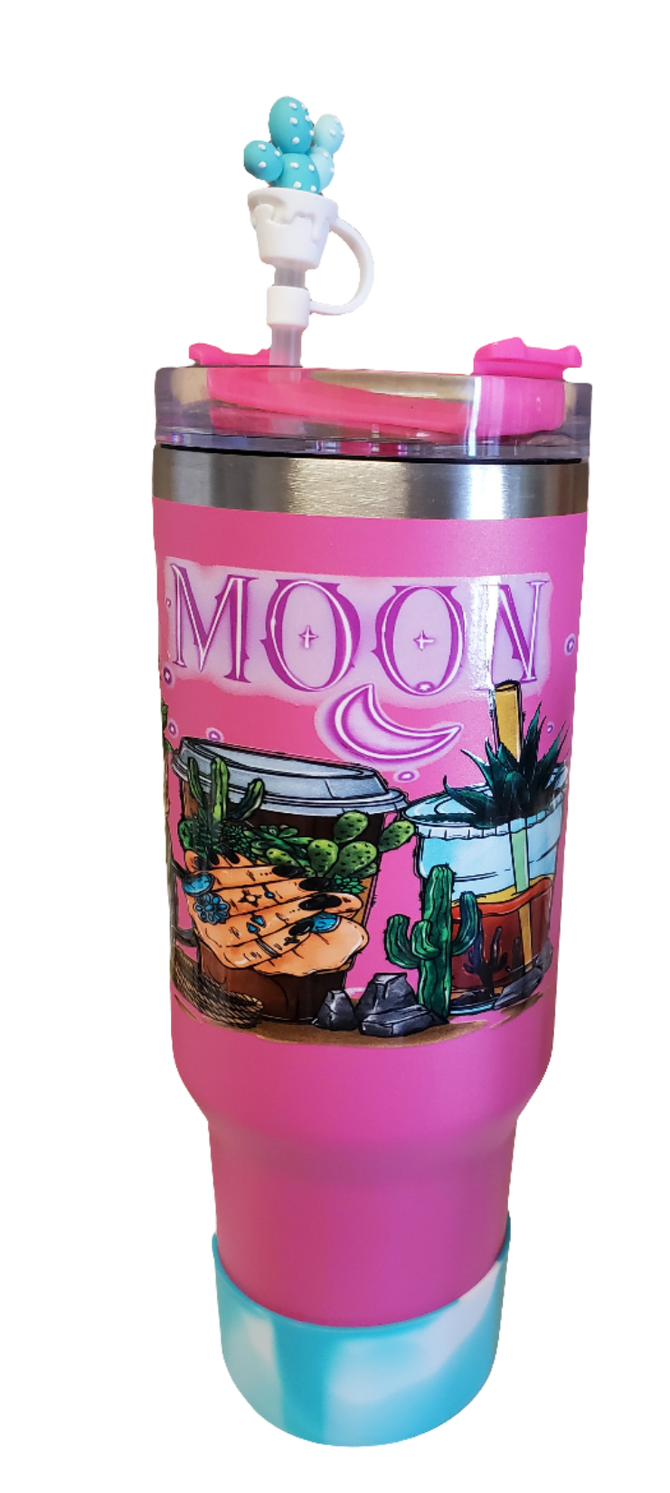 40 0z stainless steel double walled tumbler Neon Moon