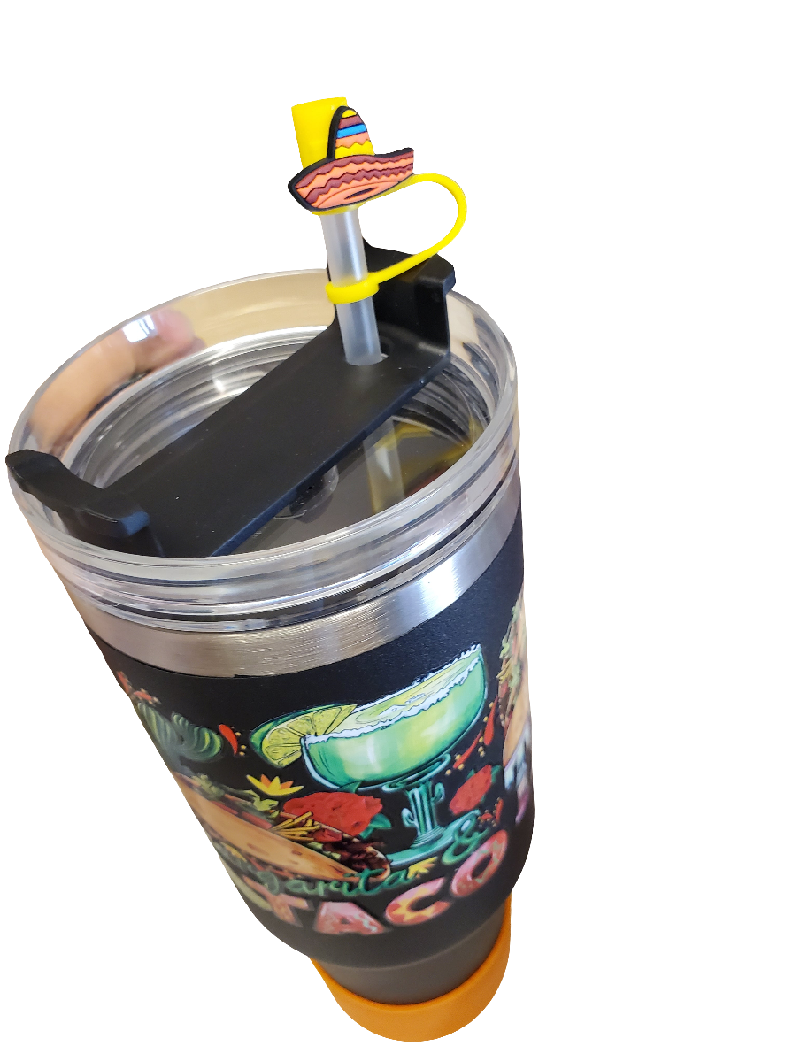 40 0z stainless steel double walled tumbler Tacos Margaritas