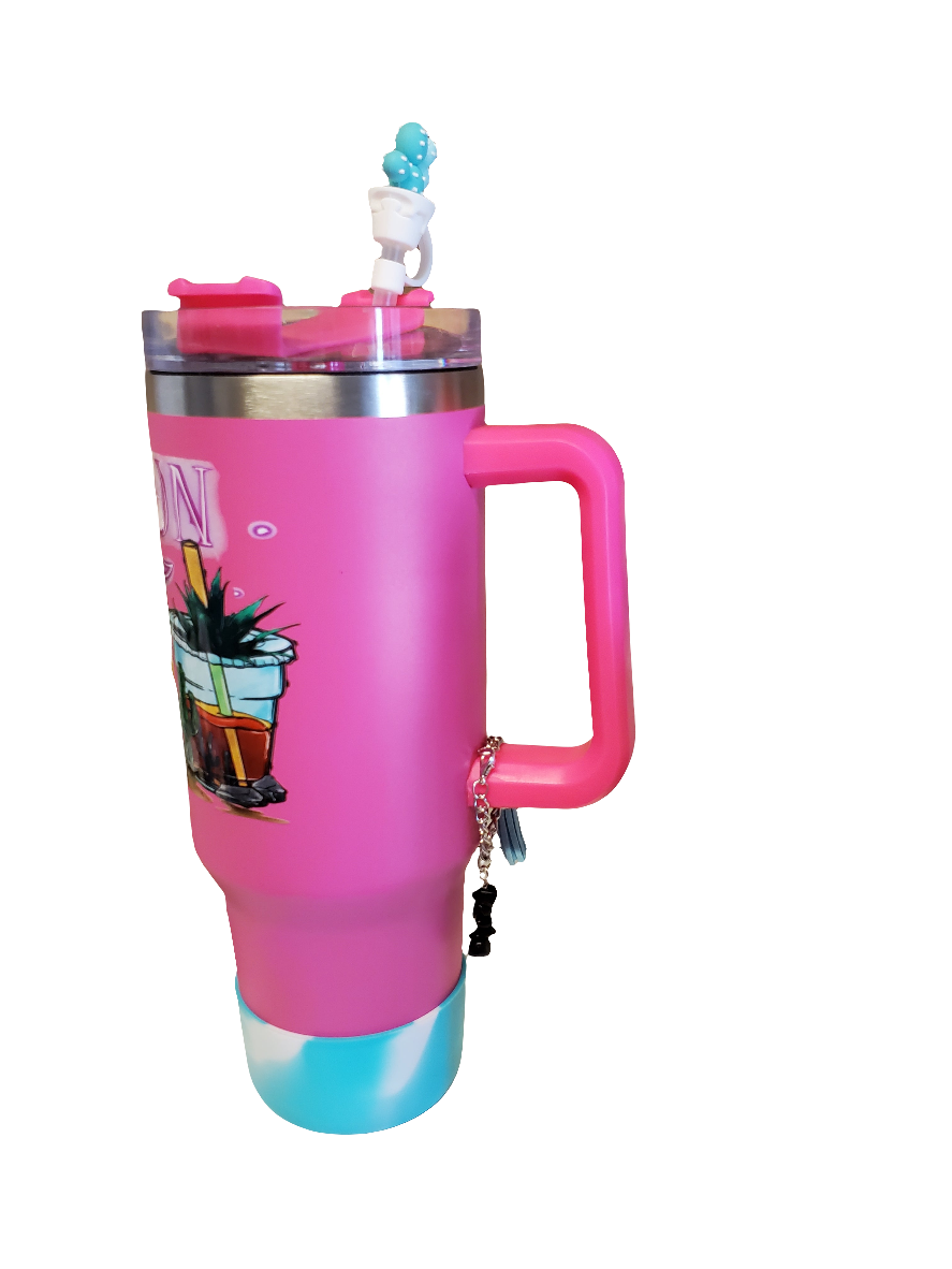 40 0z stainless steel double walled tumbler Neon Moon