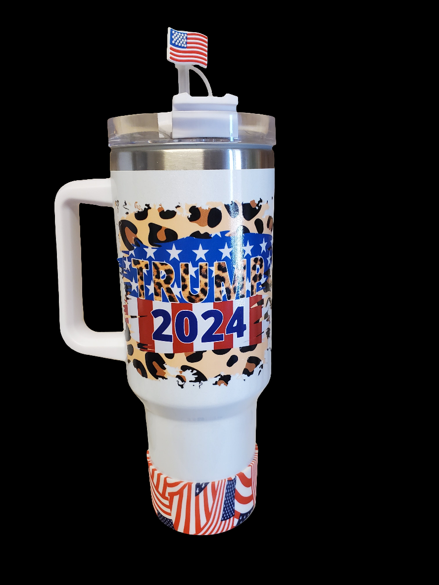 40 0z stainless steel double walled tumbler Trump 2024