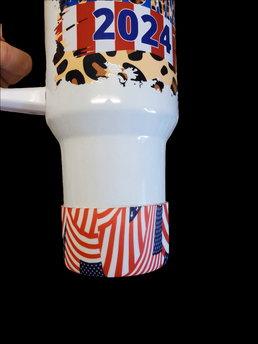 40 0z stainless steel double walled tumbler Trump 2024