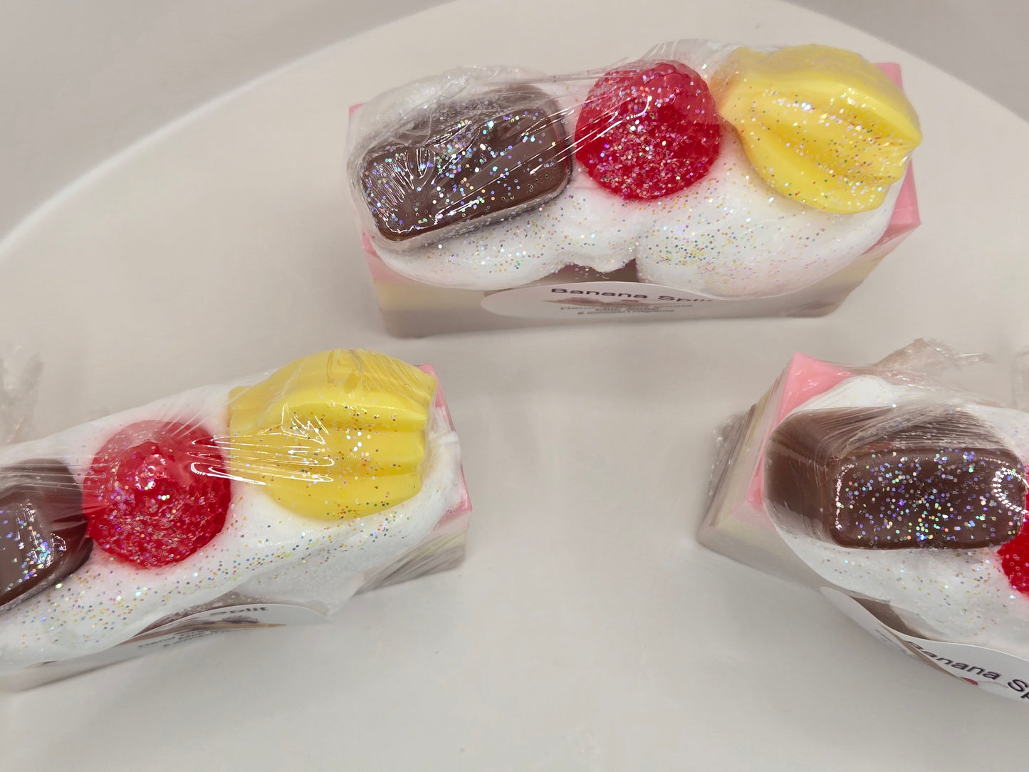 Banana Split glycerin bar of soap