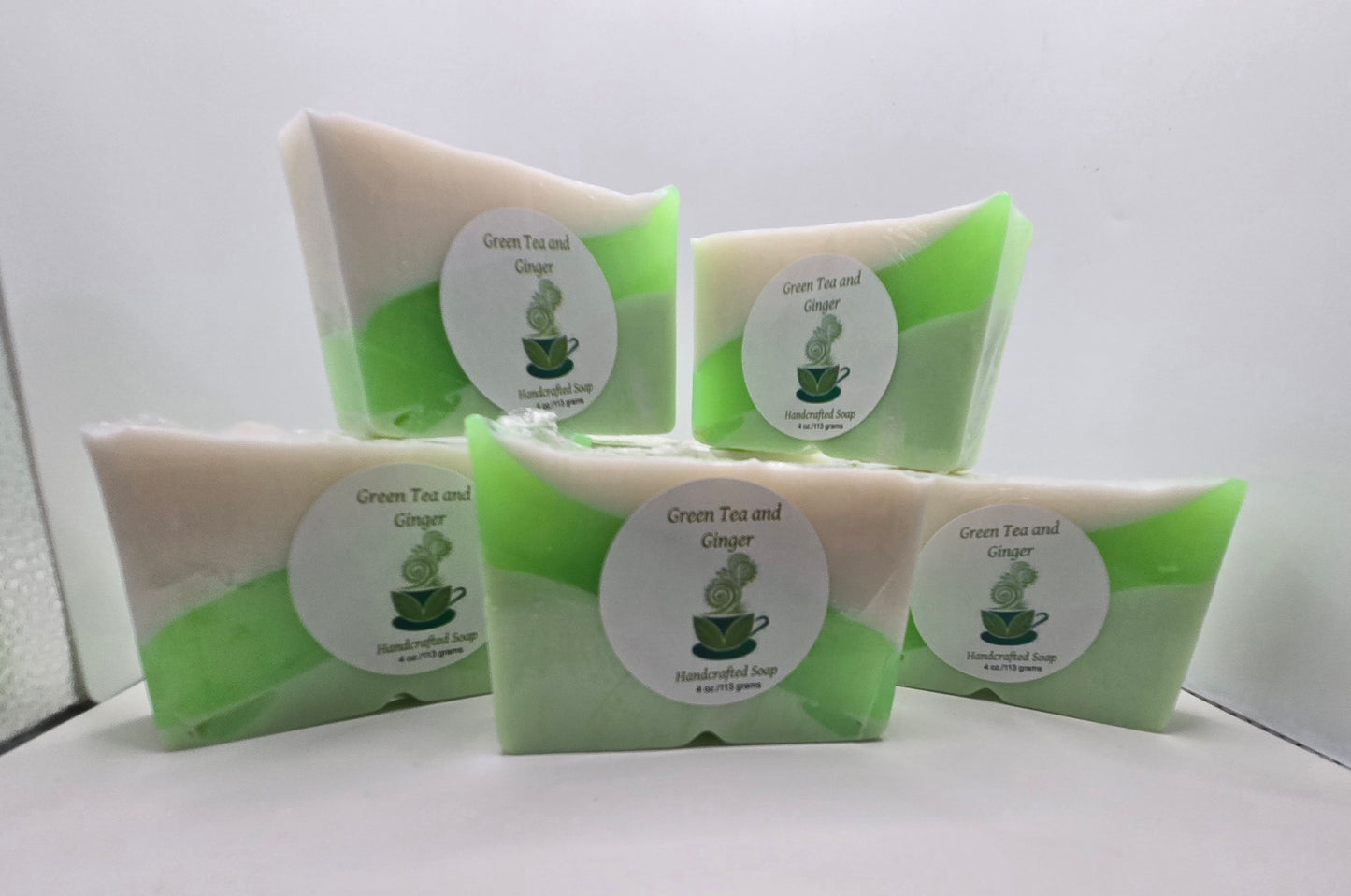 Green Tea and Ginger bar of soap