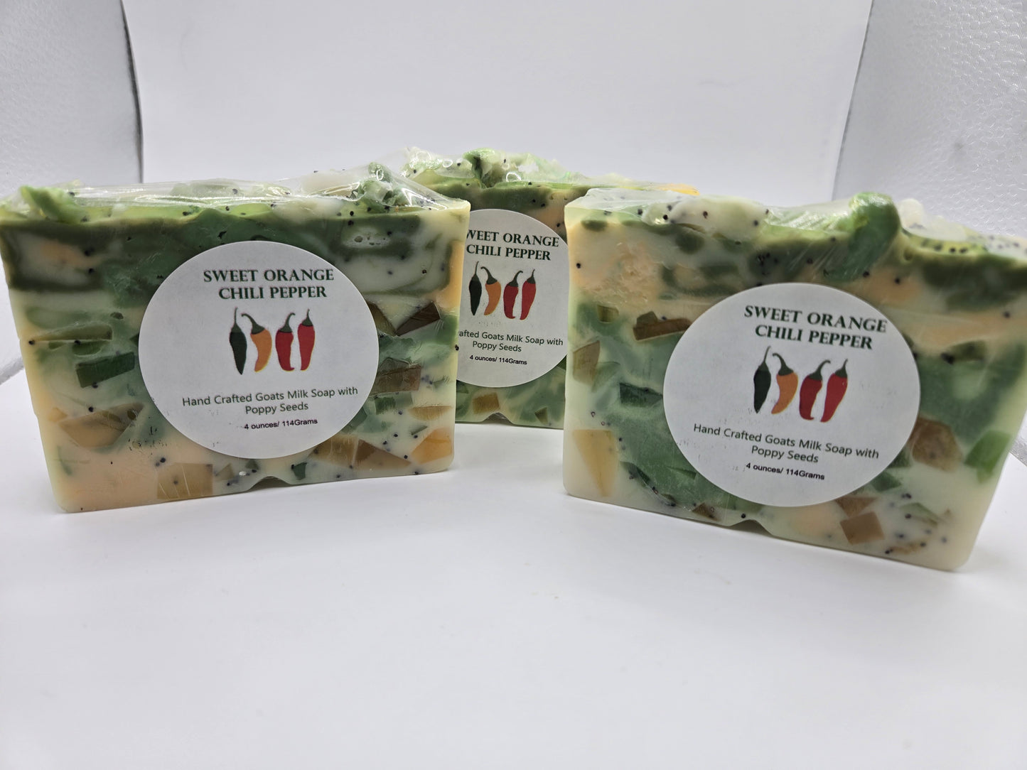 Sweet Chili Pepper Glycerin Goats Milk Soap