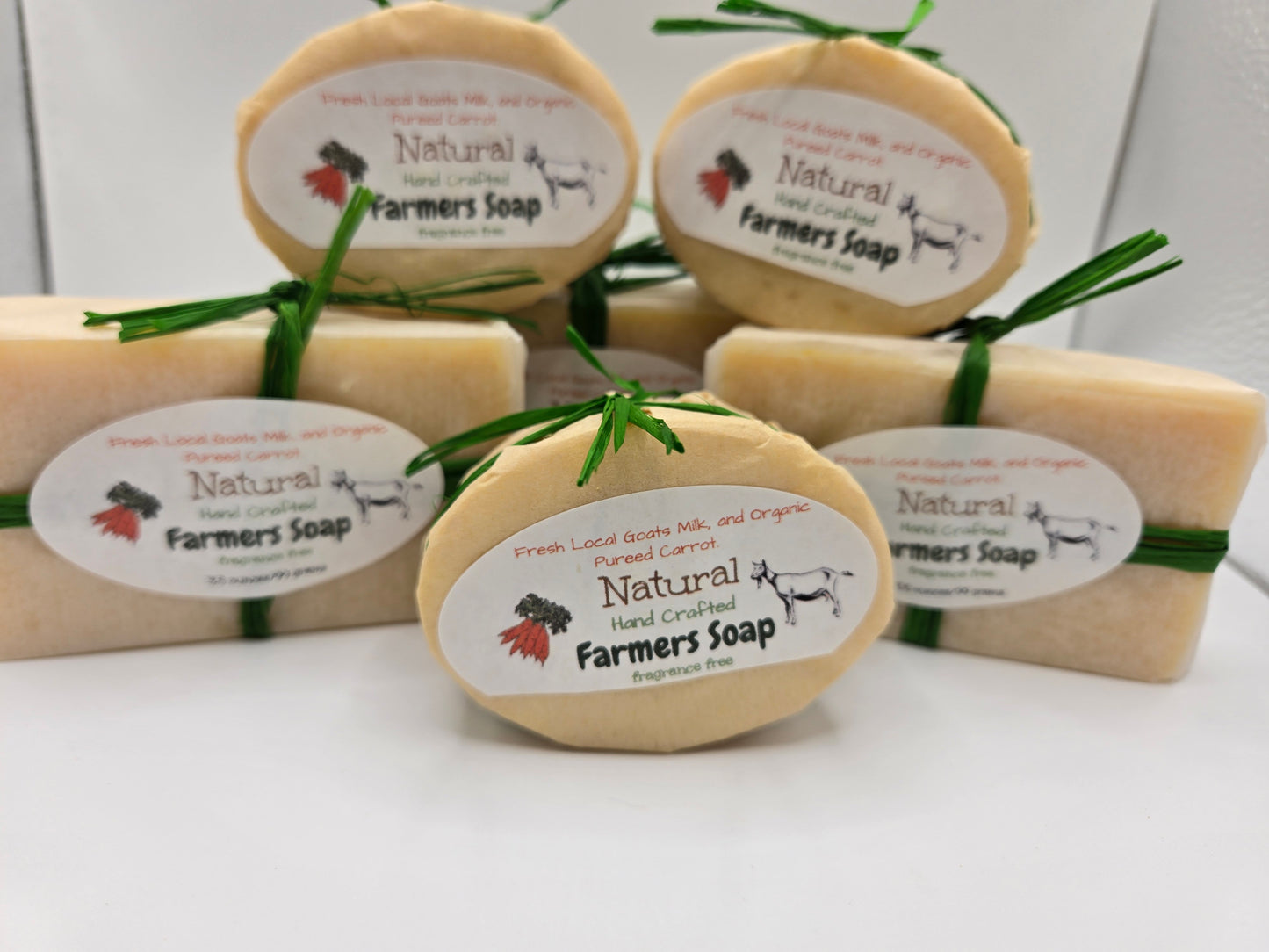 Natural Farmers Soap Goats Milk Carrot Cold Process Soap
