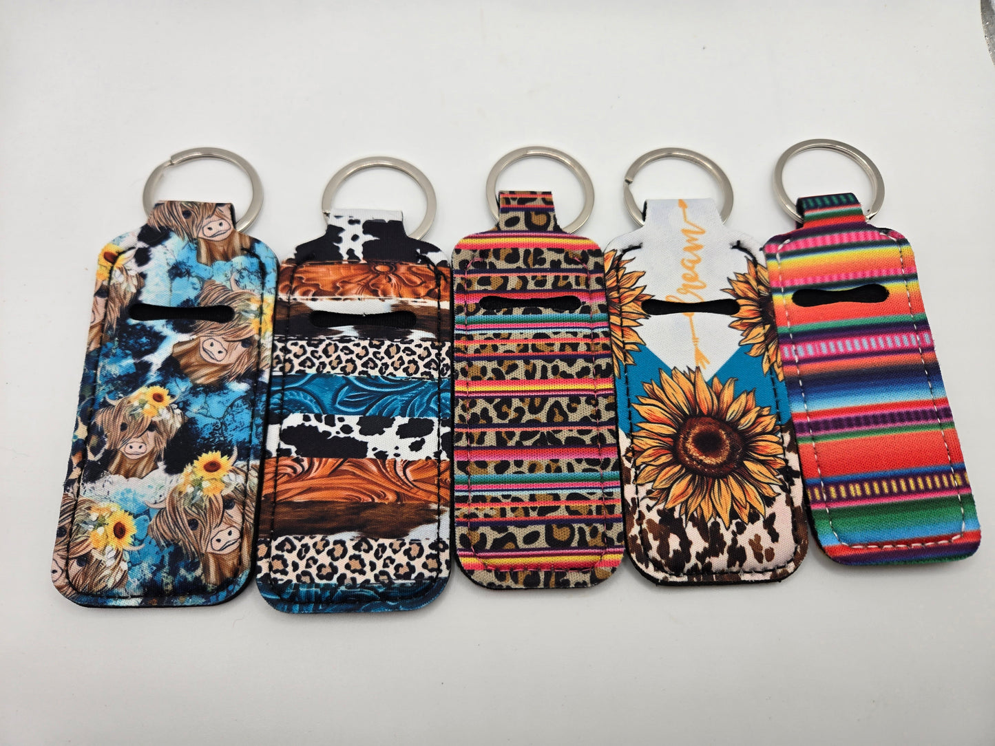 Neoprene Lip Balm Holder. Western.
