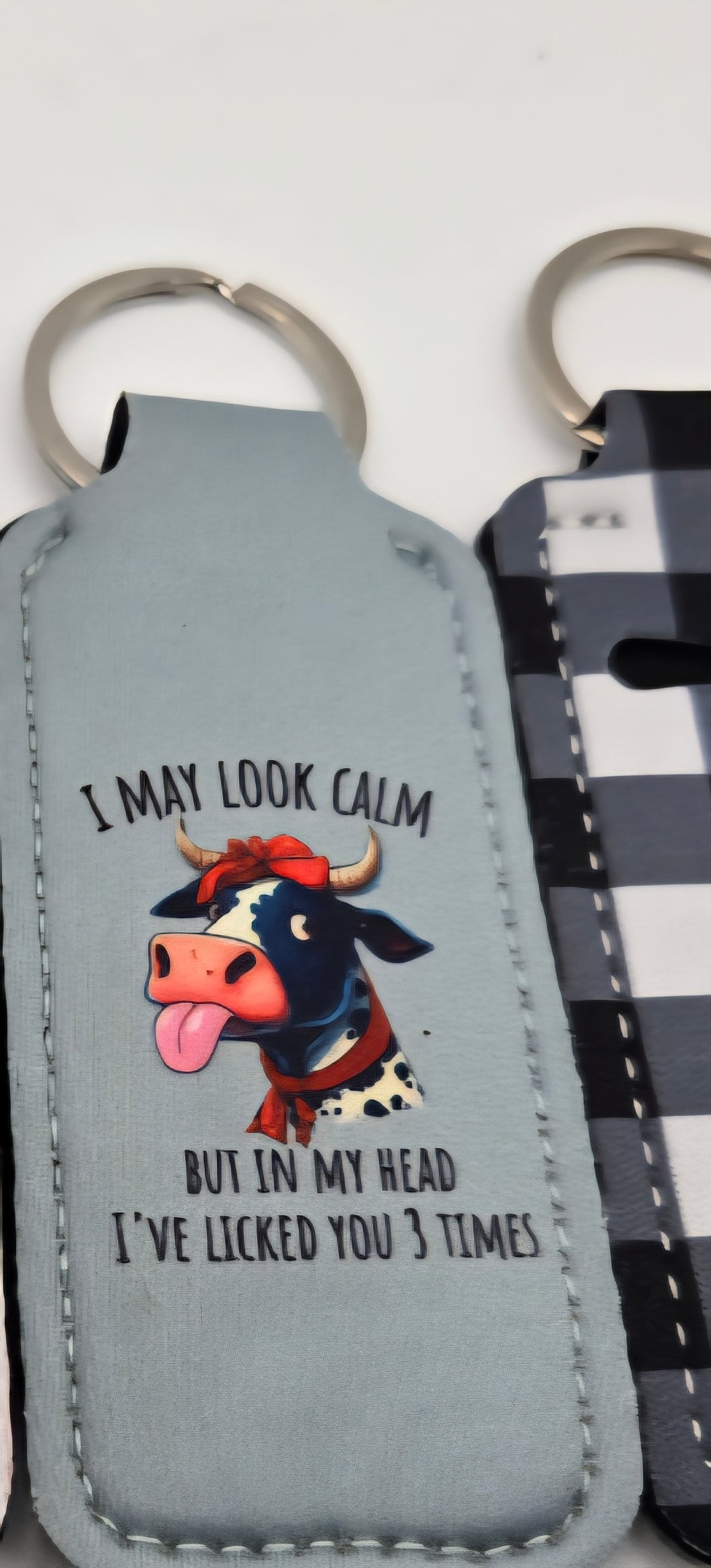 Neoprene Lip Balm Holder Cows