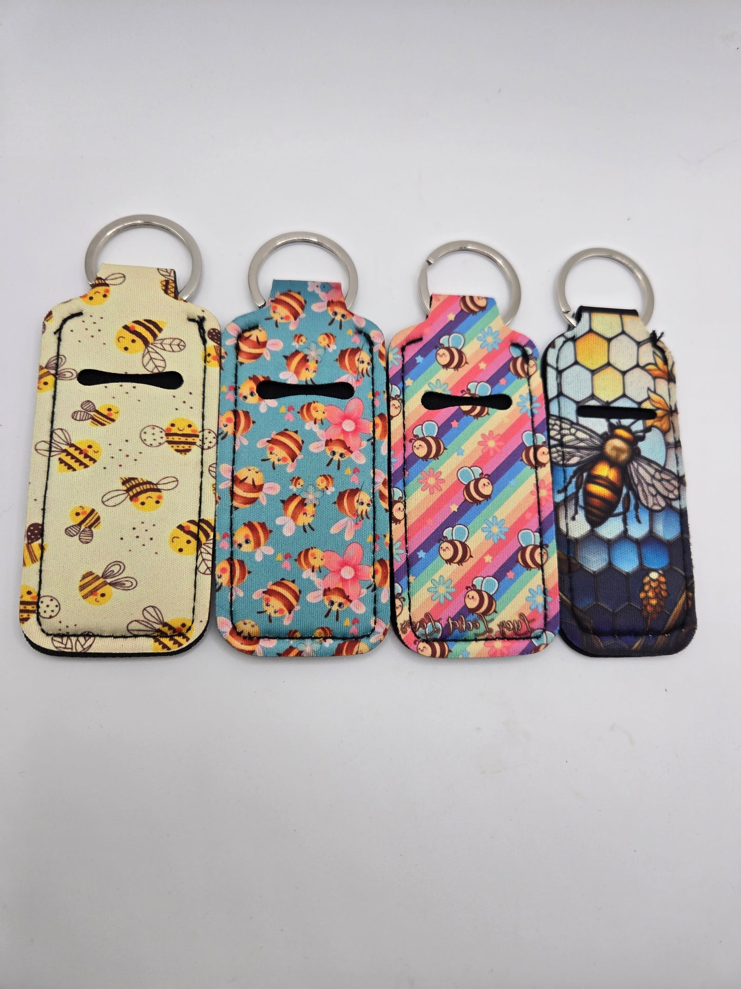 Neoprene Lip Balm Holder #1 Bees