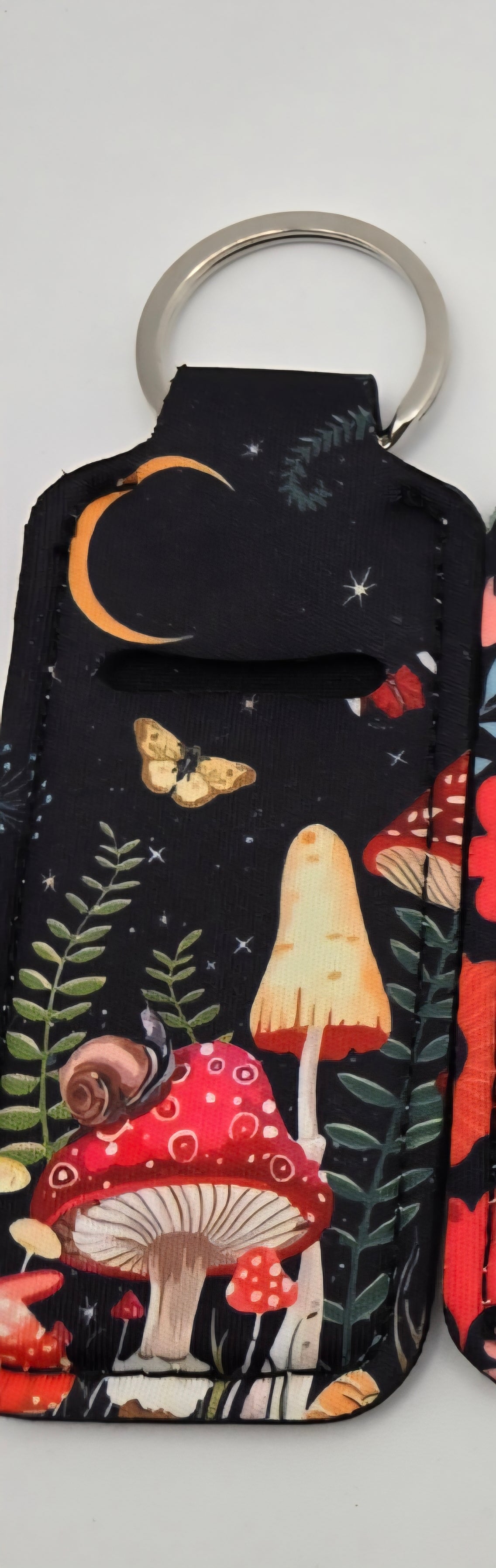 Neoprene Lip Balm Holder Sun Moon Mushroom
