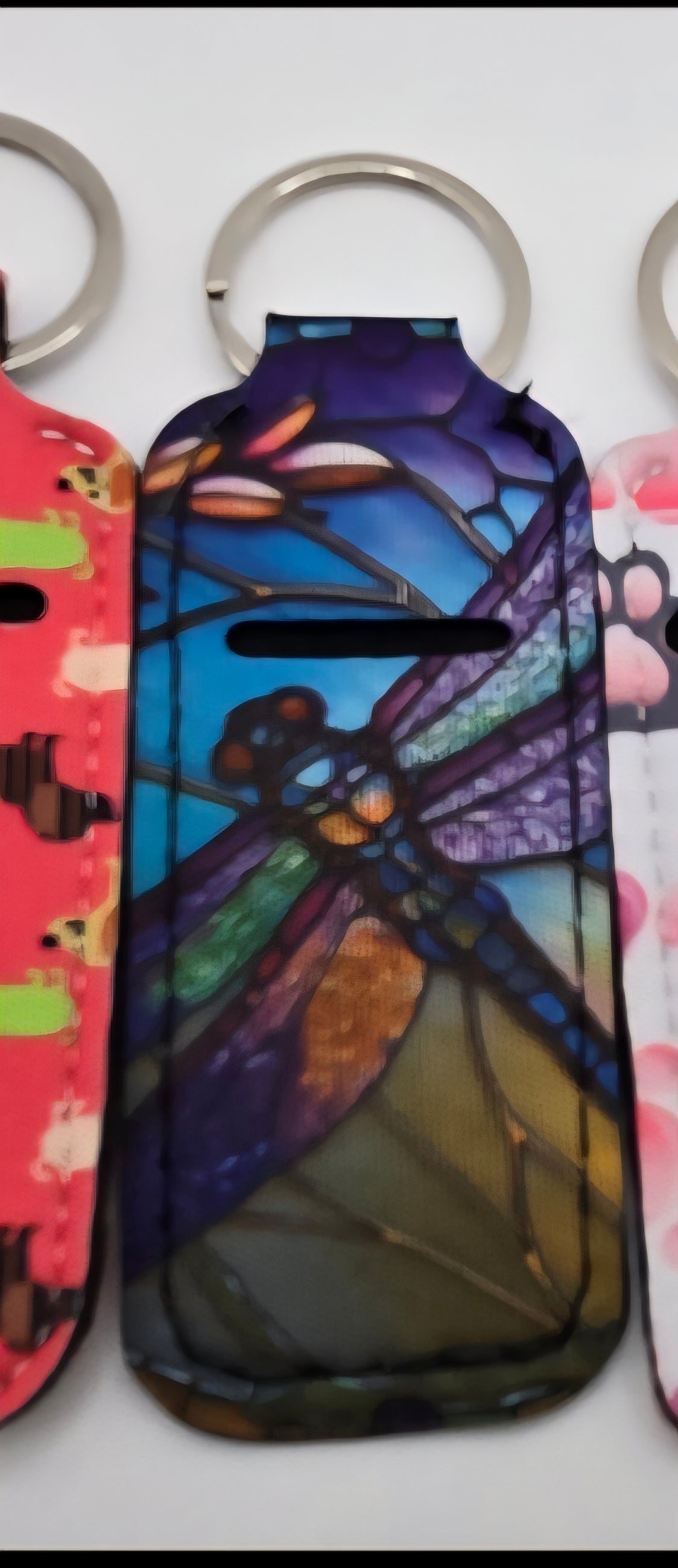 Neoprene Lip Balm Holder. Wiener Dogs Dragonfly Feathers Paws