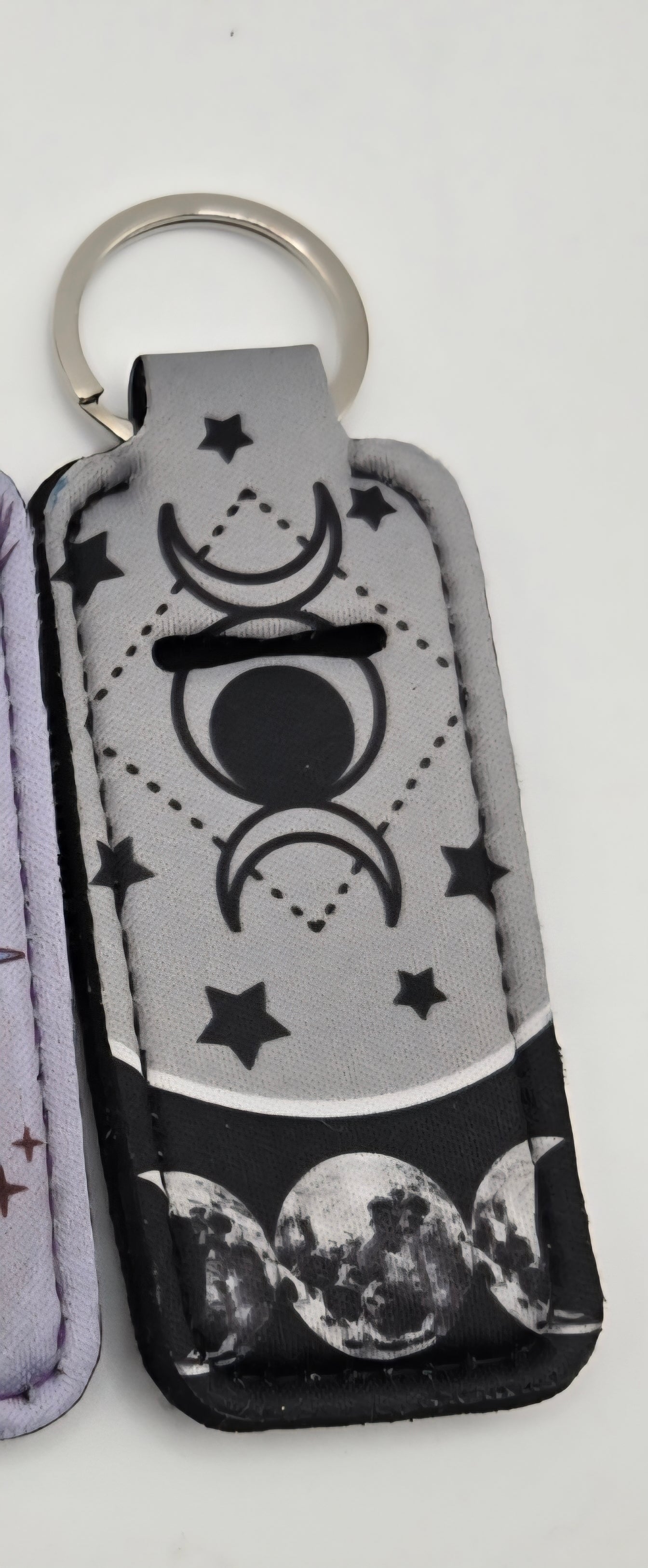 Neoprene Lip Balm Holder Sun Moon Mushroom