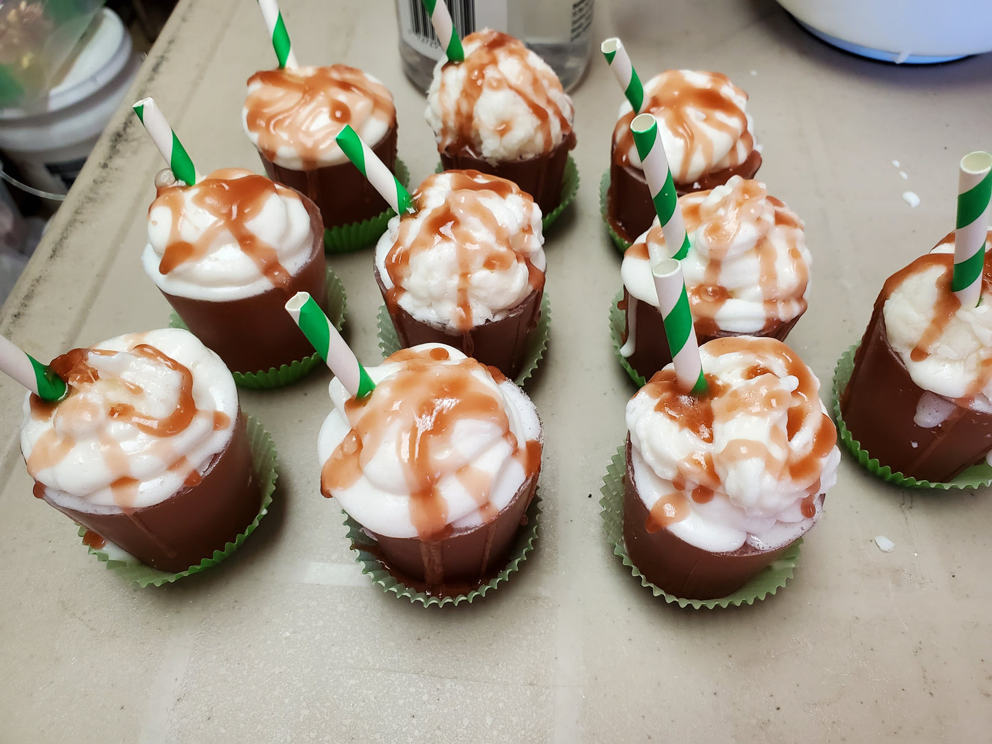 Cappuccino Caramel Coffee Hand Sized Soap Drink