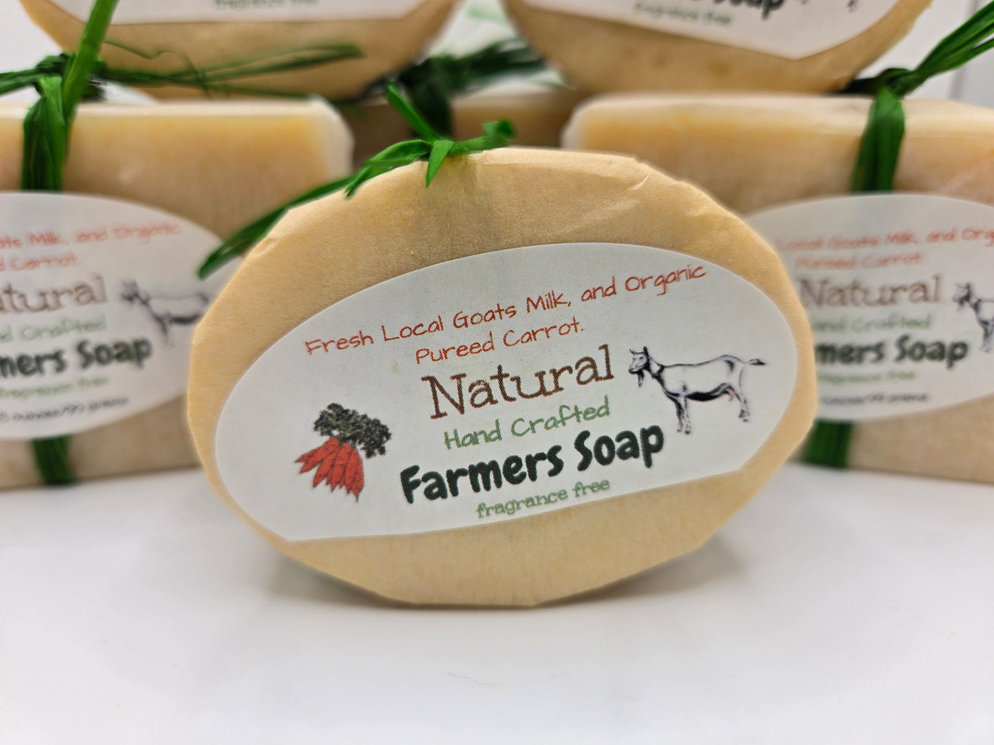 Natural Farmers Soap Goats Milk Carrot Cold Process Soap