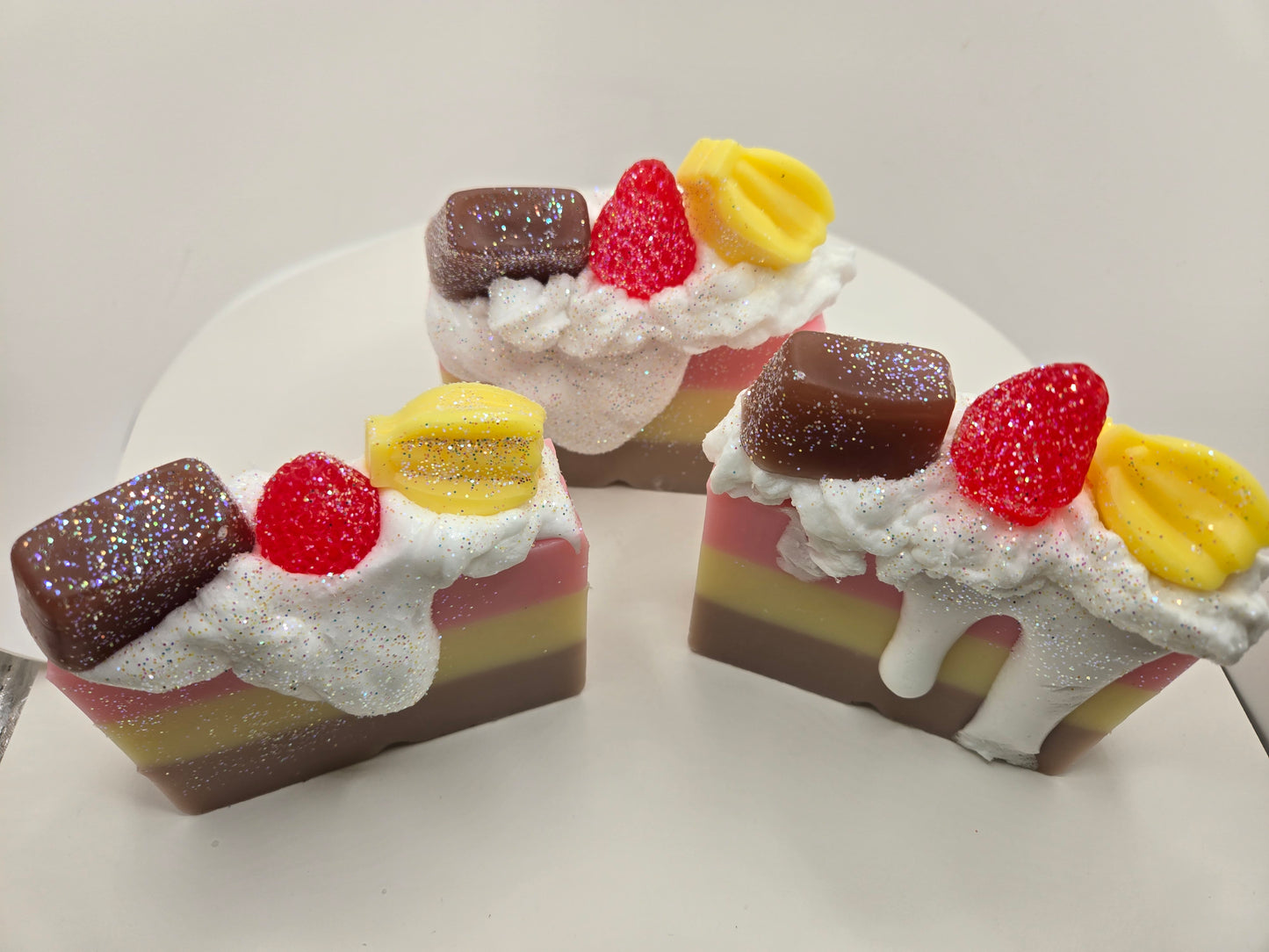 Banana Split glycerin bar of soap