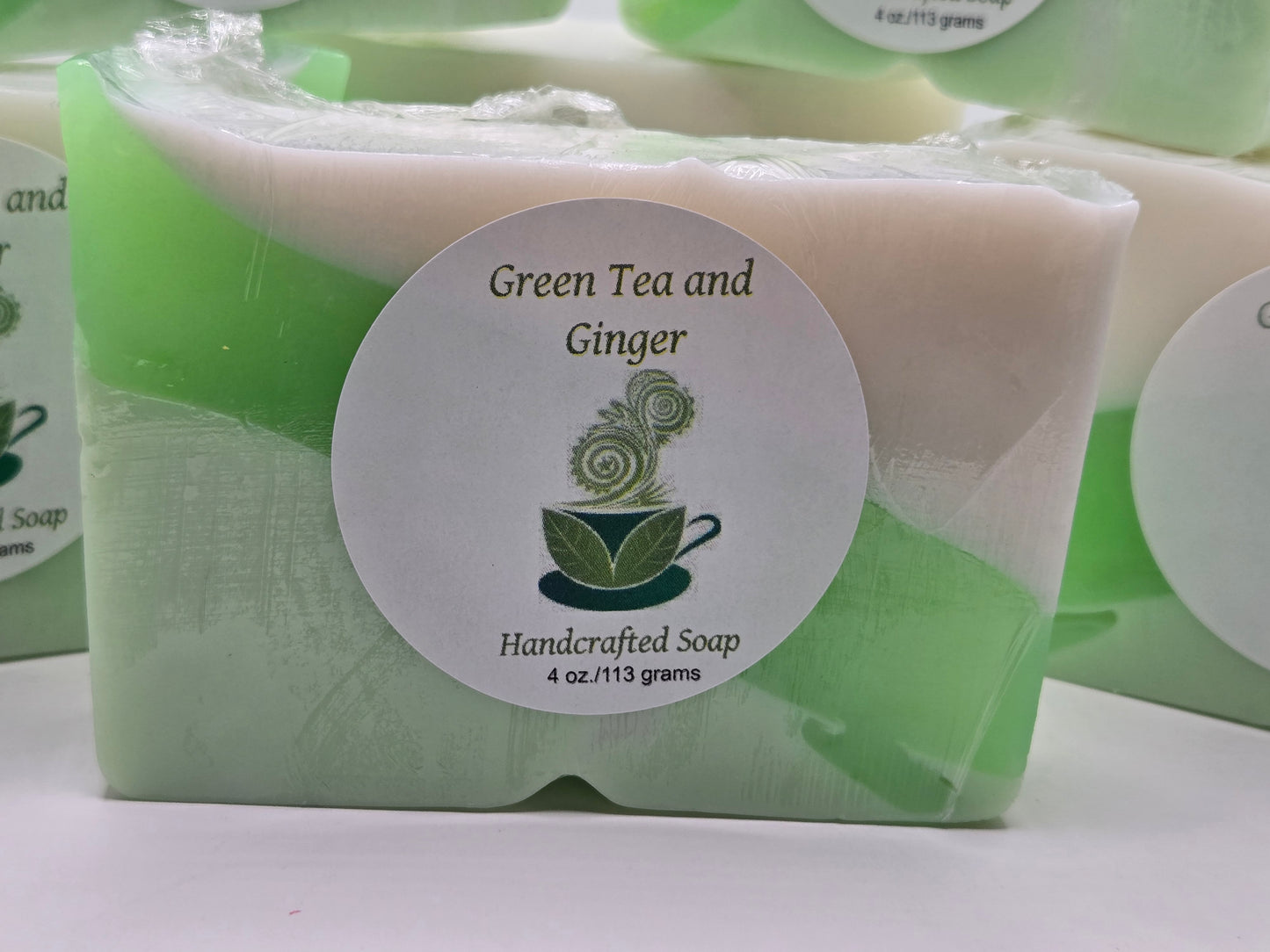 Green Tea and Ginger bar of soap
