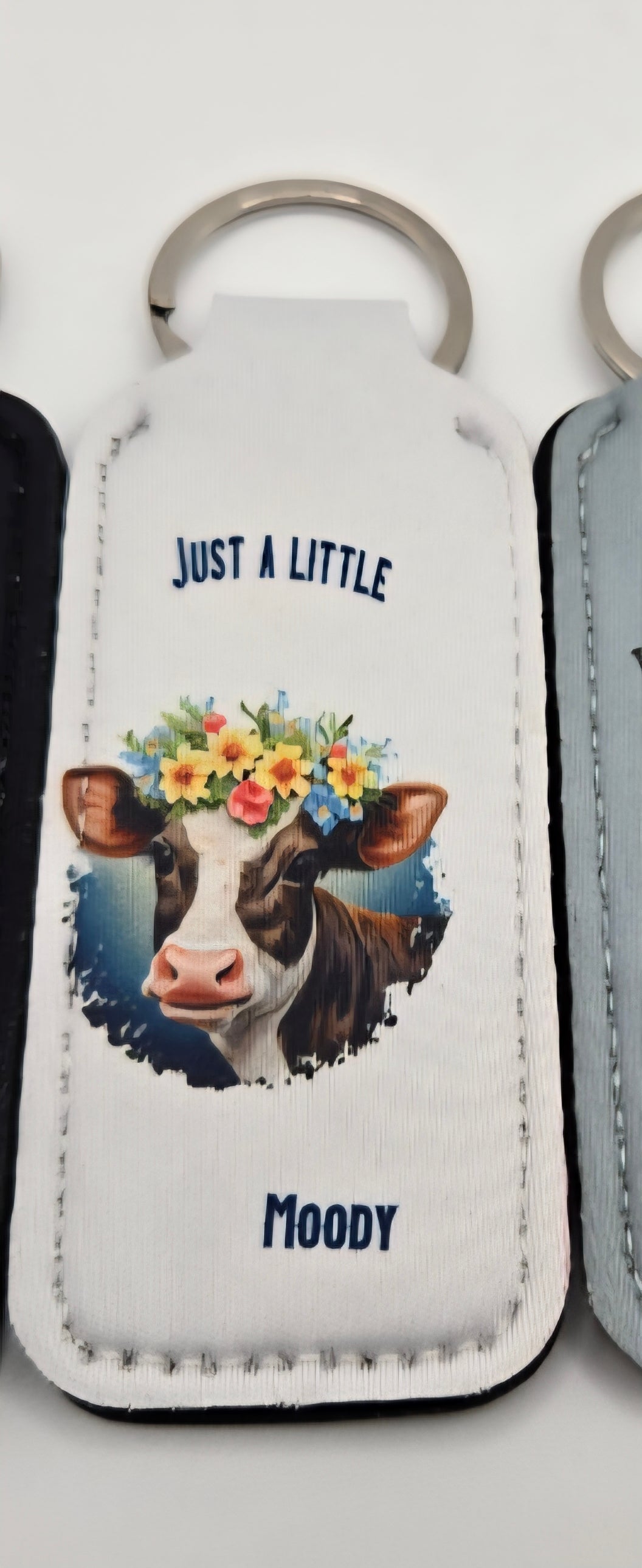 Neoprene Lip Balm Holder Cows
