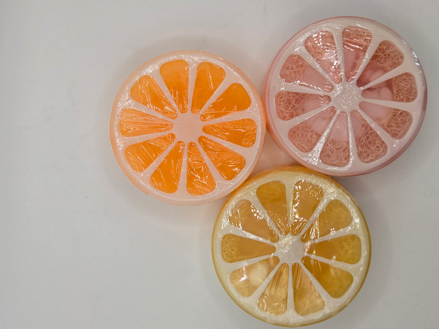Citrus Loofa Hand Sized Soap Set of 4