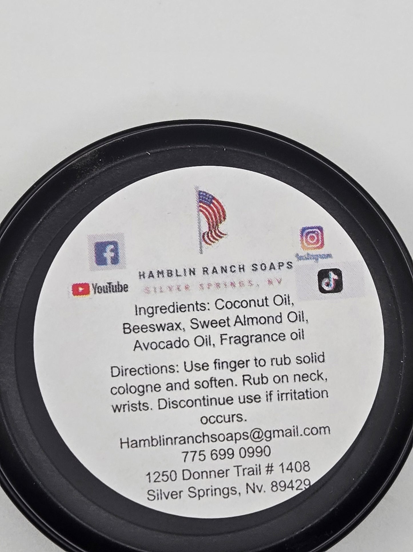 Mens Solid Cologne