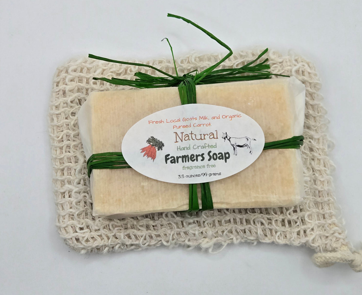 Natural Farmers Soap Goats Milk Carrot Cold Process Soap