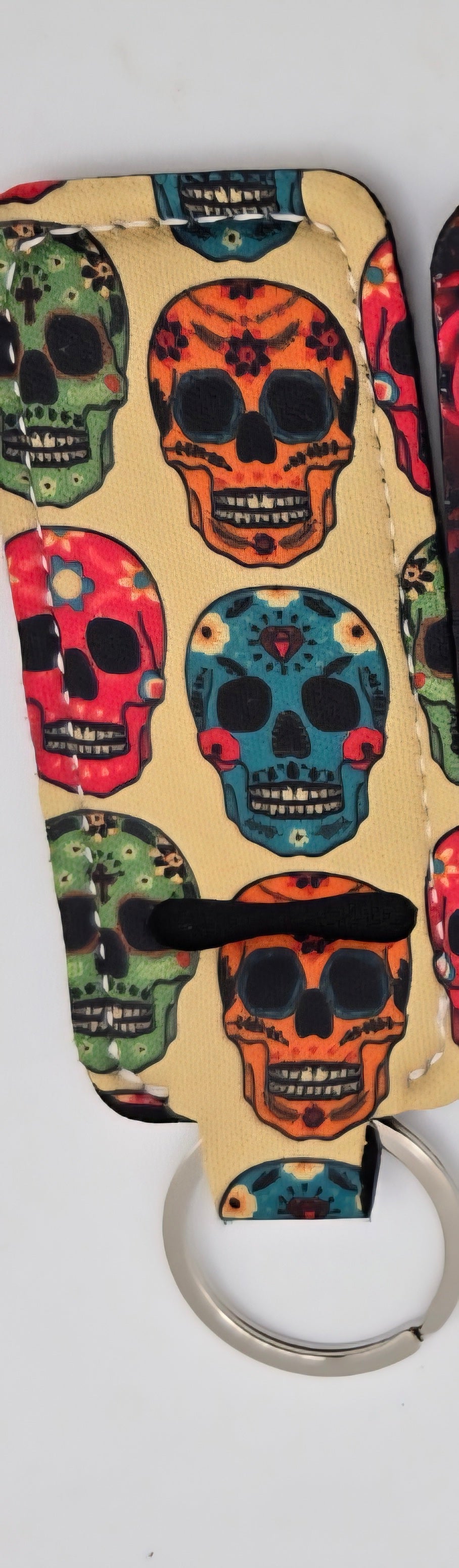 Neoprene Lip Balm Holders Skulls