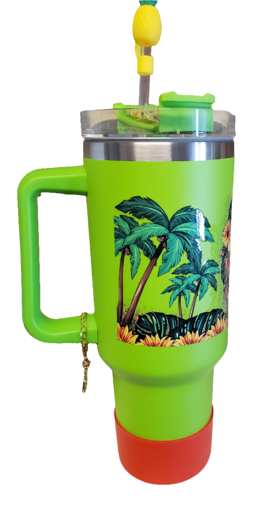 40 0z stainless steel double walled tumbler Aloha Pineapple