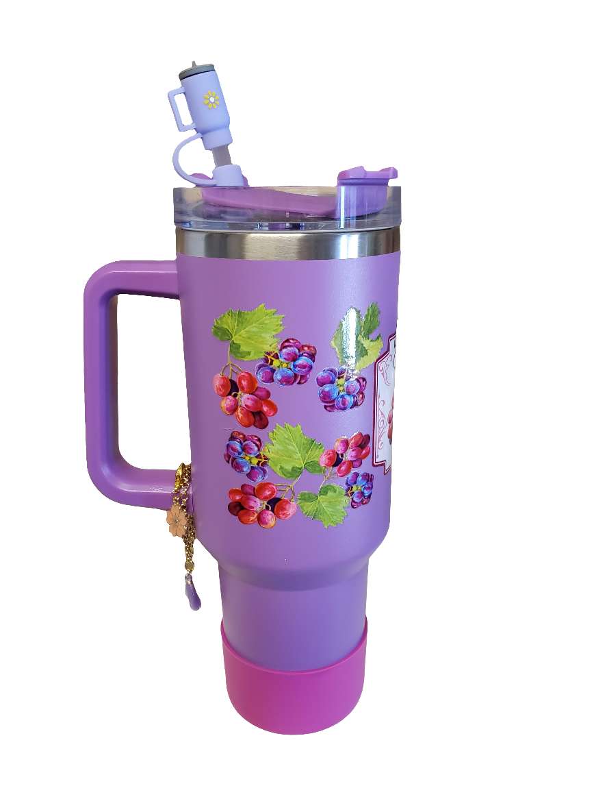 40 0z stainless steel double walled tumbler Wine