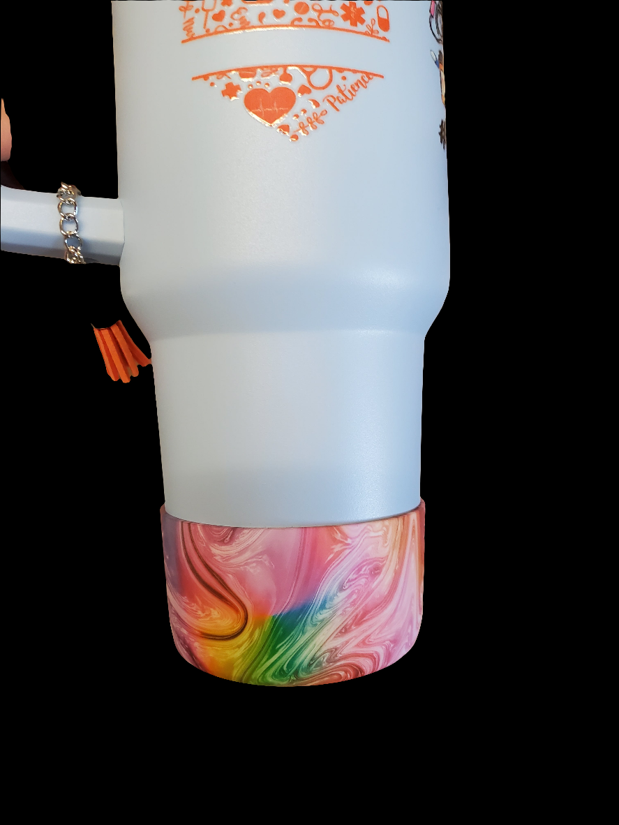 40 0z stainless steel double walled tumbler Nurse Blue Women of Color