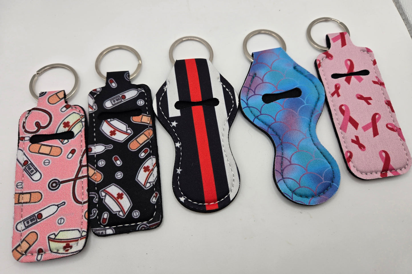 Neoprene Lip Balm Holder Nurse Firefighter