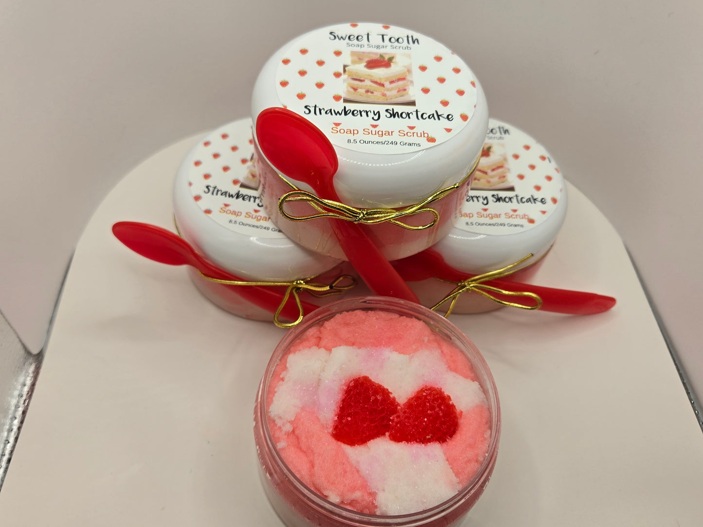 Soap Sugar Scrub Strawberry Shortcake