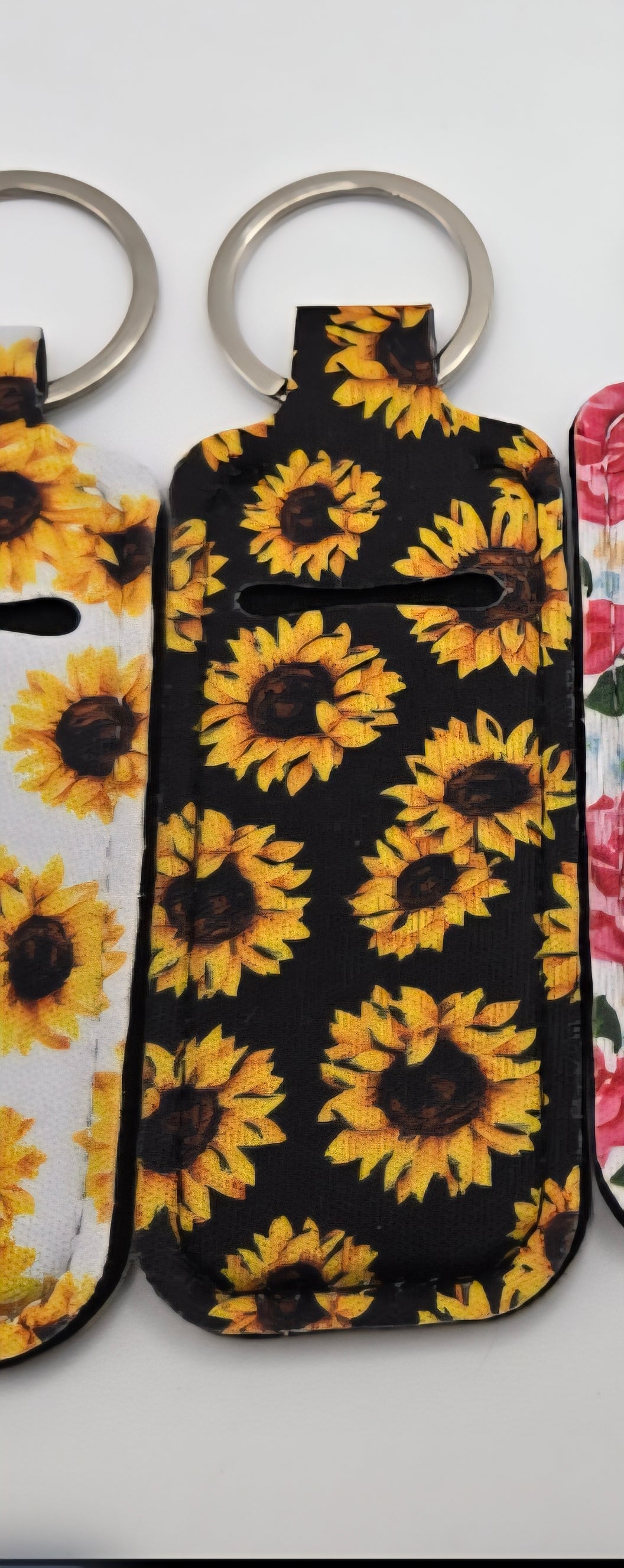 Neoprene Lip Balm Holders Sunflower Floral Cactus