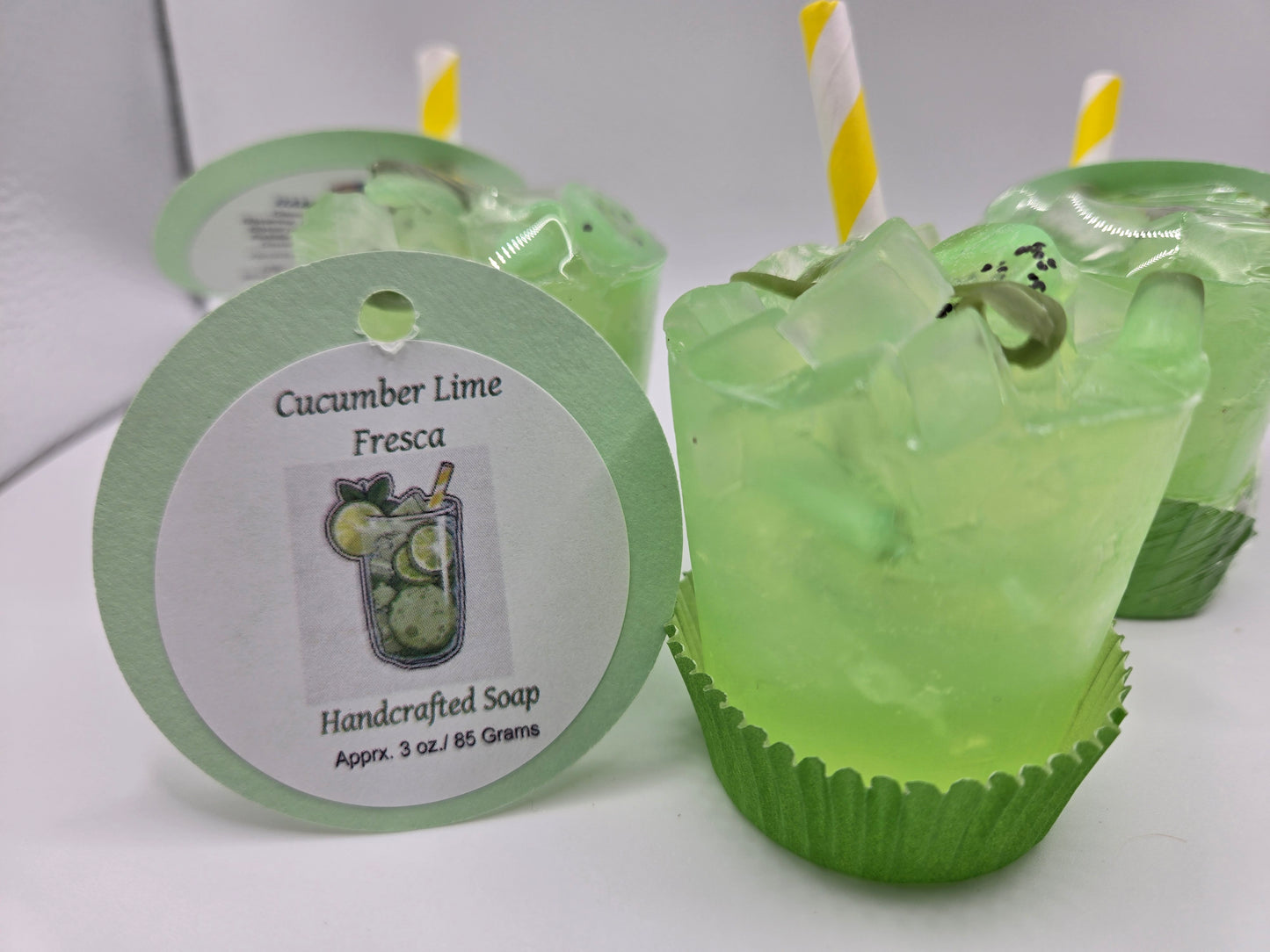 Lime and Cucumber Hand Sized Drink Soap