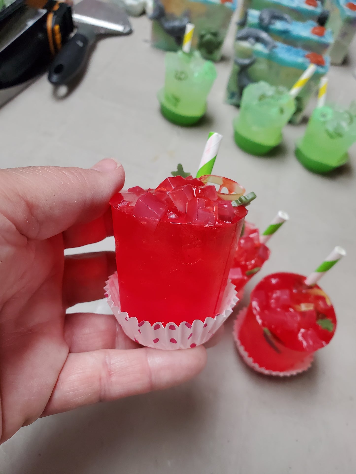 Hibiscus Tea Hand Sized Soap Drink