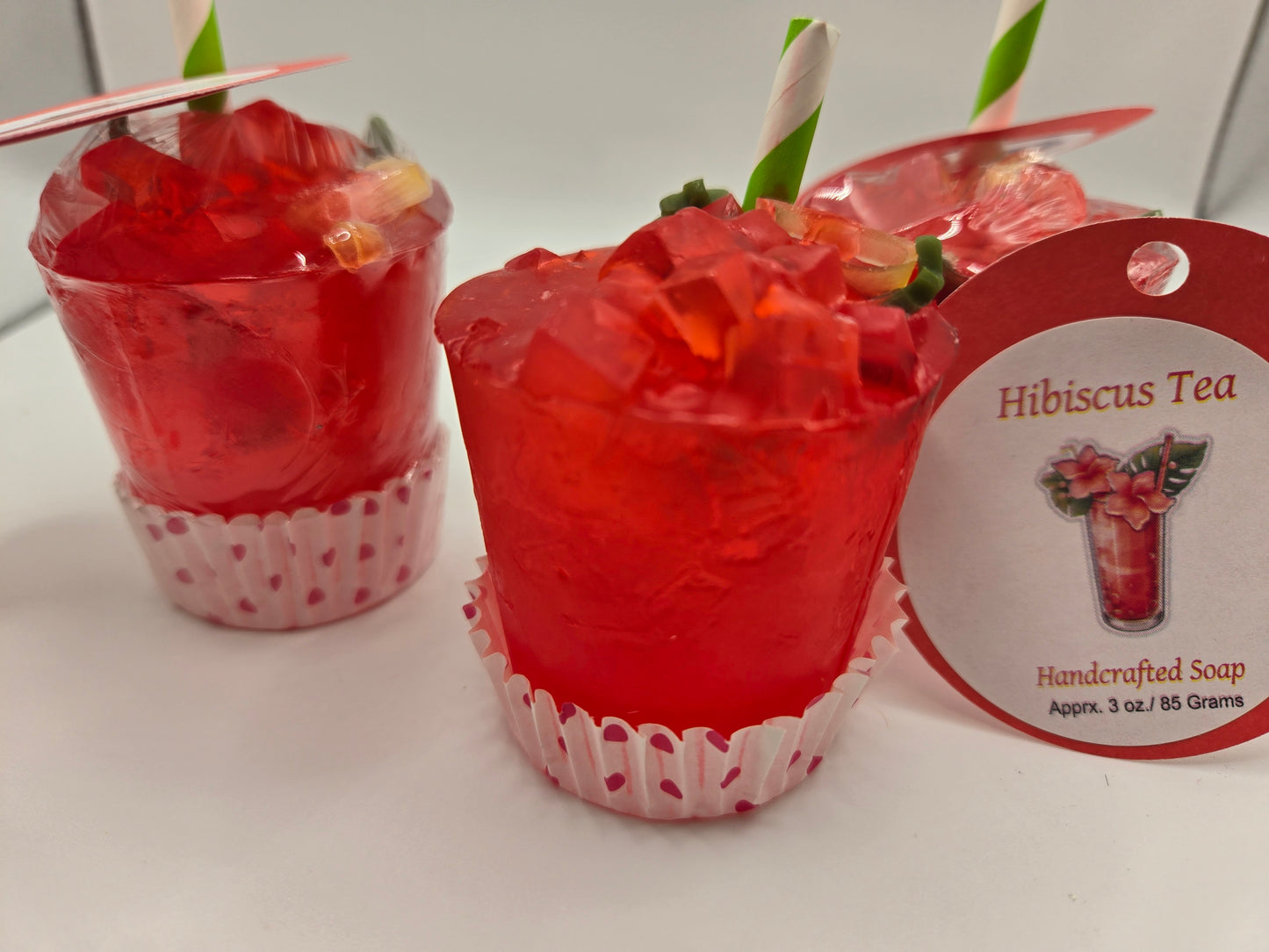Hibiscus Tea Hand Sized Soap Drink