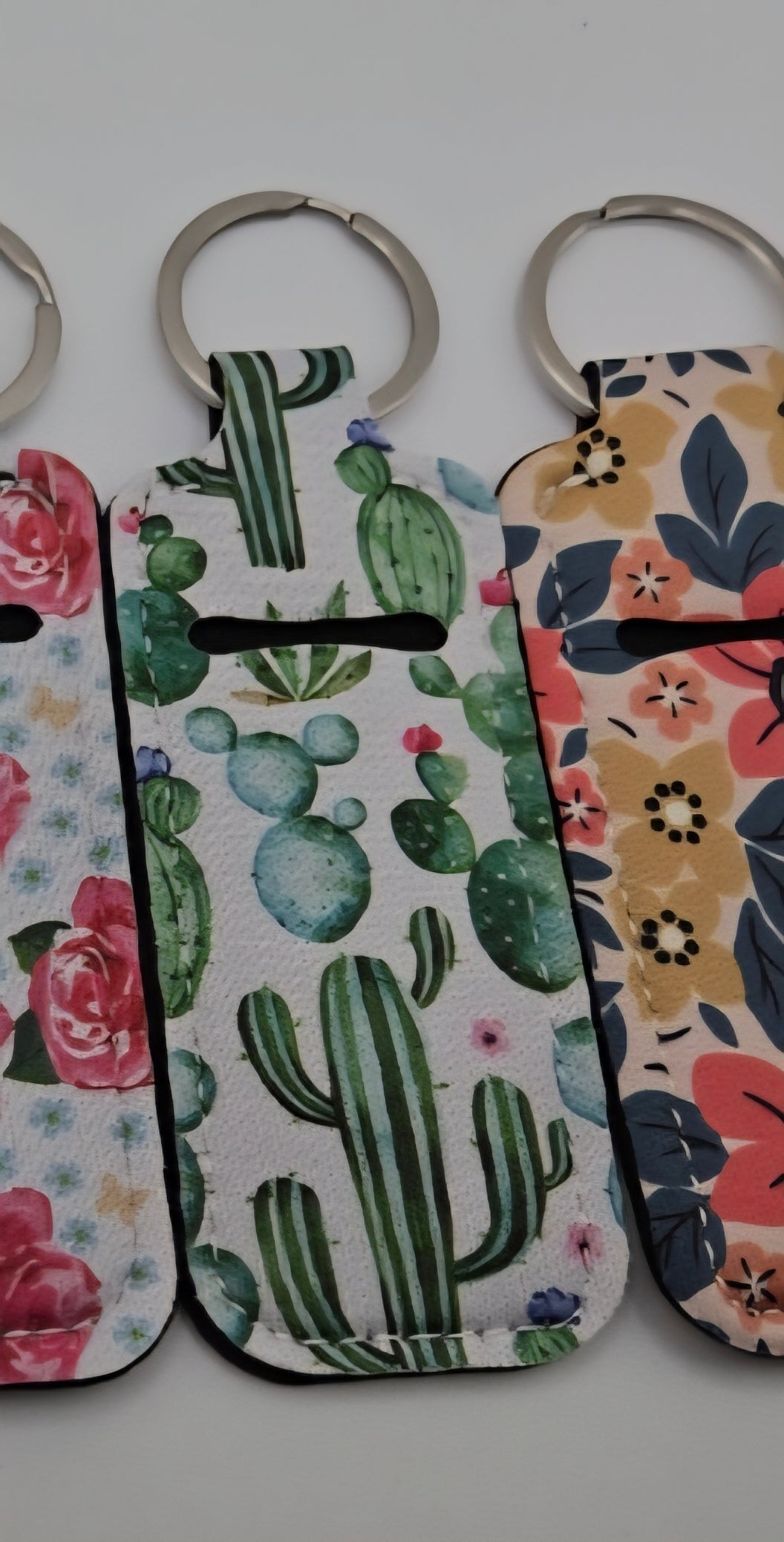 Neoprene Lip Balm Holders Sunflower Floral Cactus