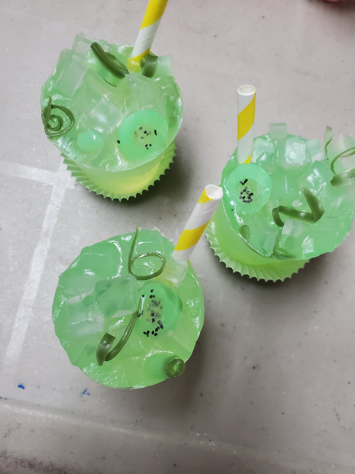Lime and Cucumber Hand Sized Drink Soap