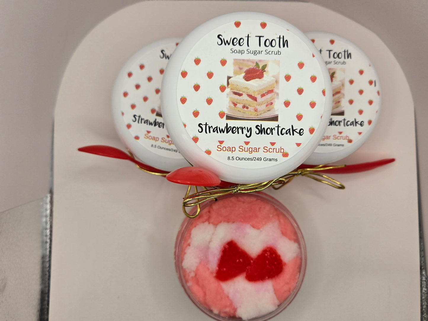 Soap Sugar Scrub Strawberry Shortcake