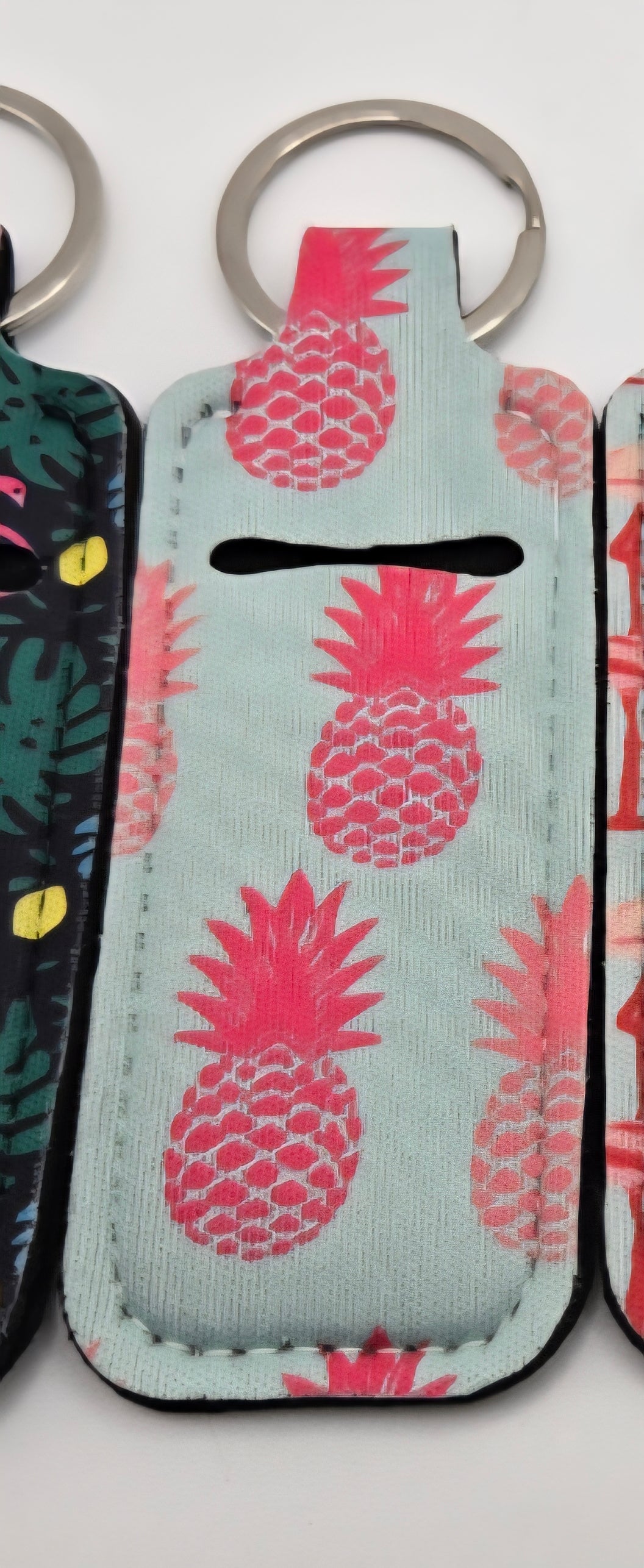 Neoprene Lip Balm Holder Tropical Pineapple Trailer