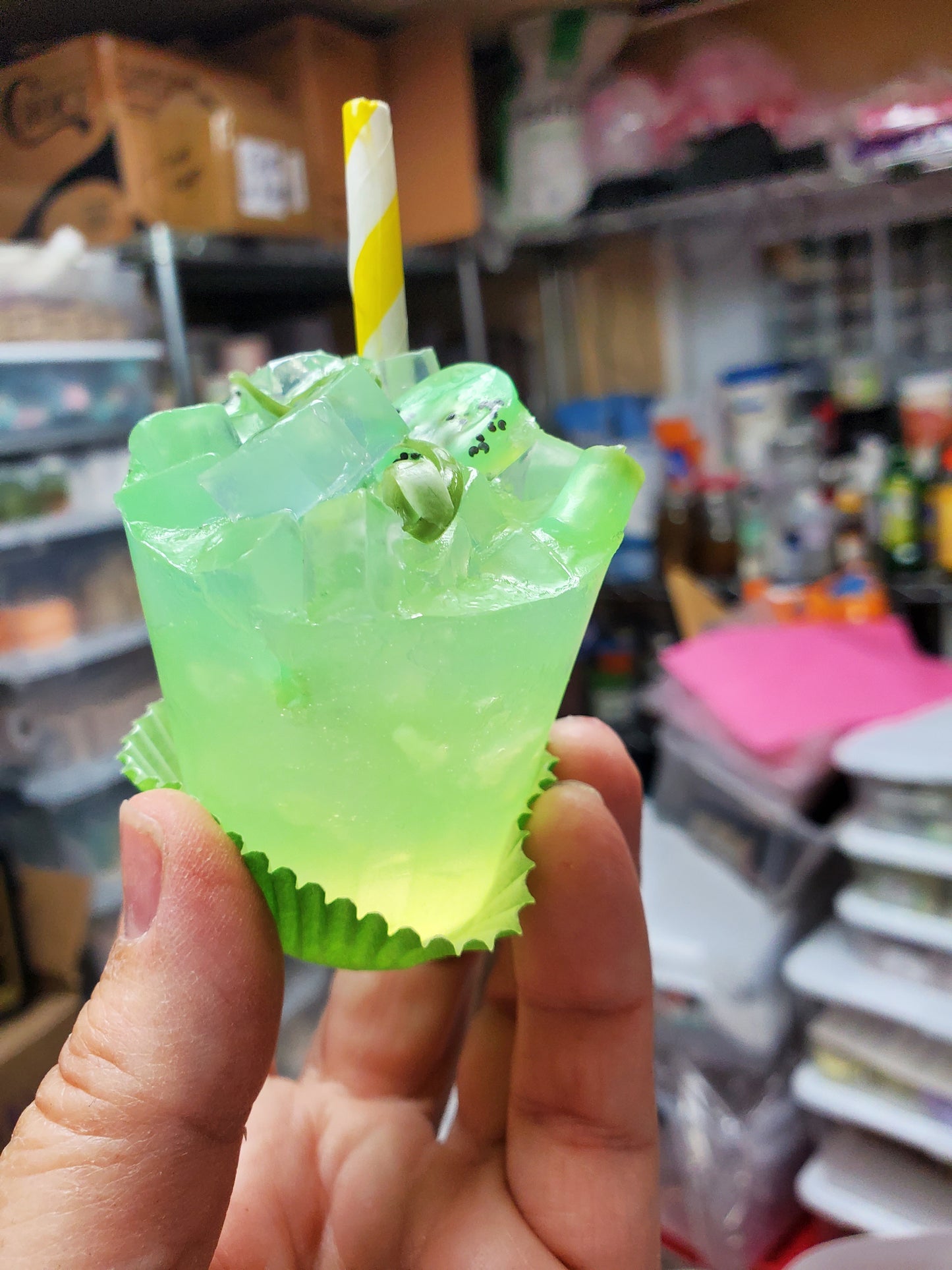 Lime and Cucumber Hand Sized Drink Soap