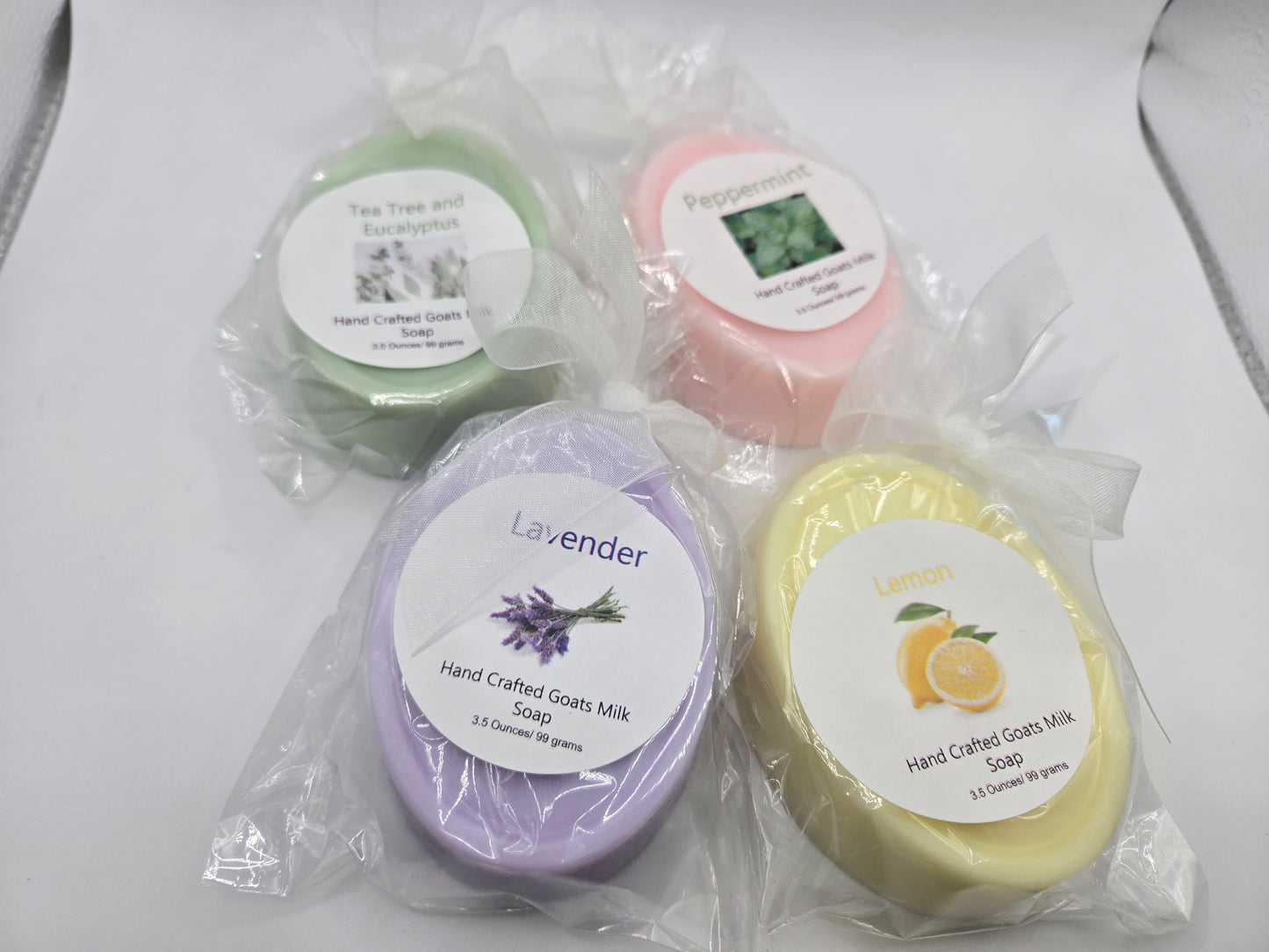 Oval Essential Oil Goats Milk Soap Bars