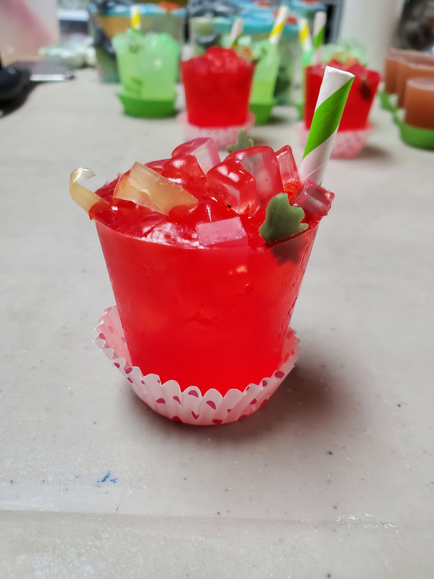 Hibiscus Tea Hand Sized Soap Drink