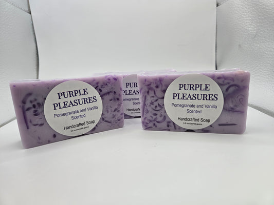 Purple Pleasures Bar Soap Pomegranate Vanilla